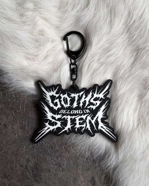 NEW! Goths Belong in STEM Keychain (Ready to Ship)