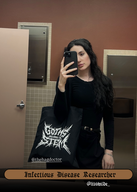 (Preorder) Goths Belong in STEM Tote Bag